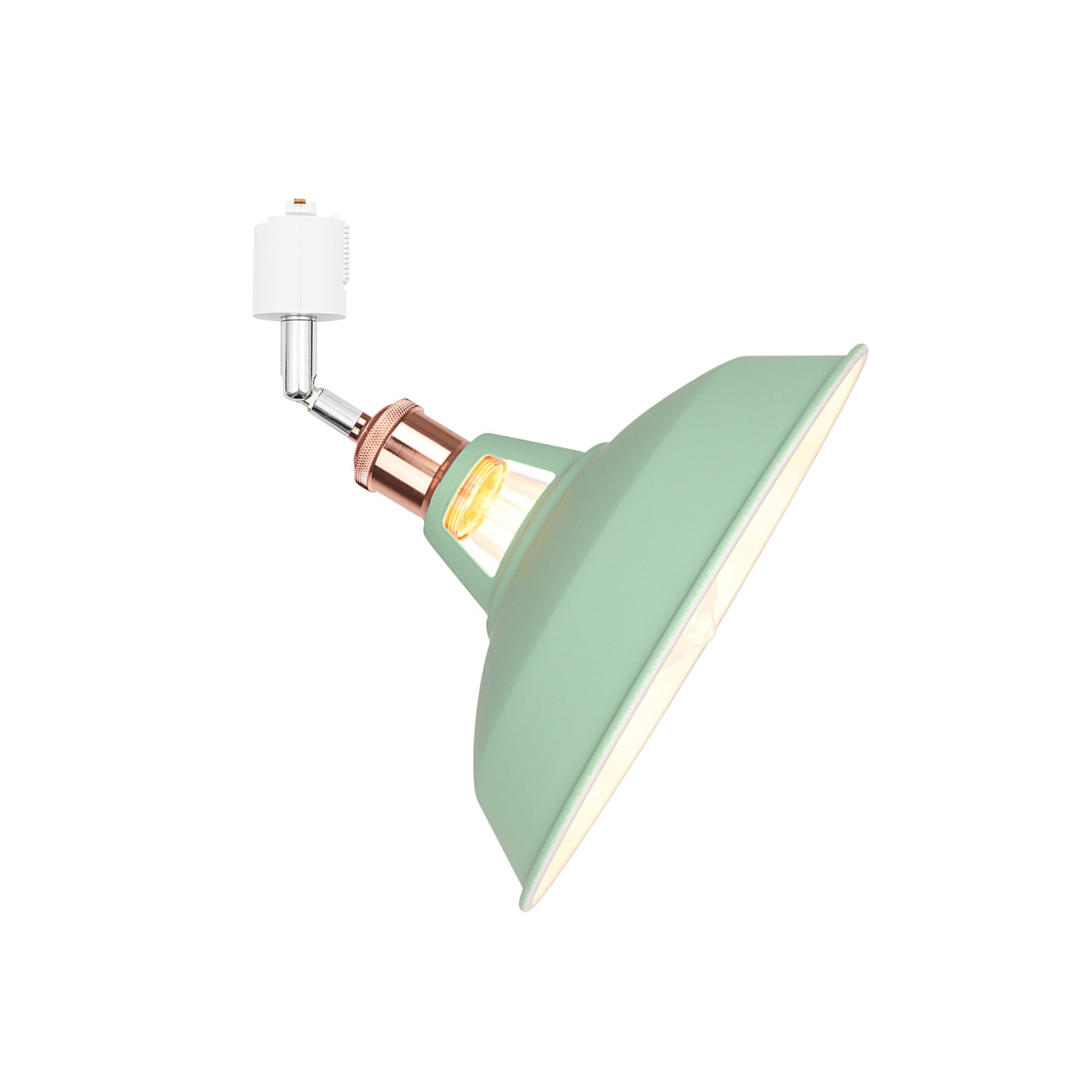 FSLiving LEDスポットライトダクトレール用 スポットライトダクトレール用 E26口金 ライティングレール照明器具 照射角度調節可能 TB0326-WXTGD