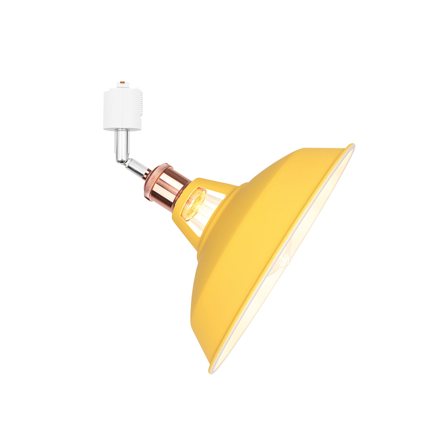 FSLiving LEDスポットライトダクトレール用 スポットライトダクトレール用 E26口金 ライティングレール照明器具 照射角度調節可能 TB0326-WXTGD