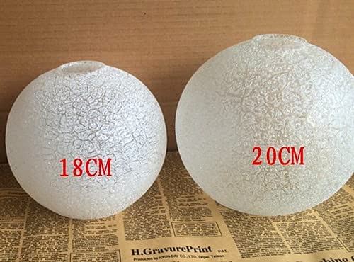 fsliving ランプシェード ガラス ガラスカバー 雪花 照明ガード レトロ 交換用 クリエイティブ ペンダントランプシェード 照明 シェードのみ 内ネジ式 モダン