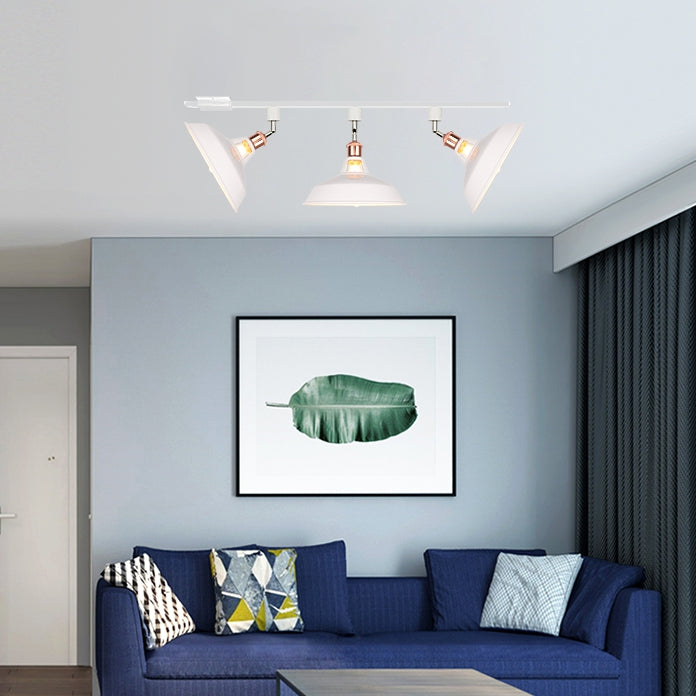 FSLiving LEDスポットライトダクトレール用 スポットライトダクトレール用 E26口金 ライティングレール照明器具 照射角度調節可能 TB0326-WXTGD