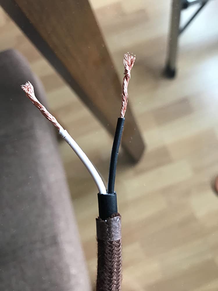 FSliving 10 m/50 m/100 m DIY 2-adriges verdrilltes Kabel, Kabel, gestrickter Draht, Lampenleuchter, verdrillter Draht, doppeladriger Draht, Edison-Retro-Birnendraht