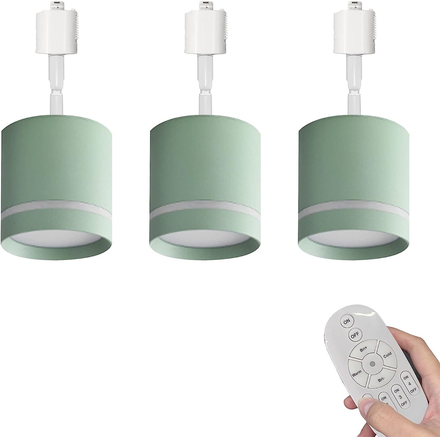 FSLiving 9W (Equivalent to 100W) Downlight with Remote Control, Dimming, Toning, Adjustable Angle, LED Lighting Rail Light, Built-in Spotlight, Lighting Rail Lighting, For Ceiling, Dining, Living Room