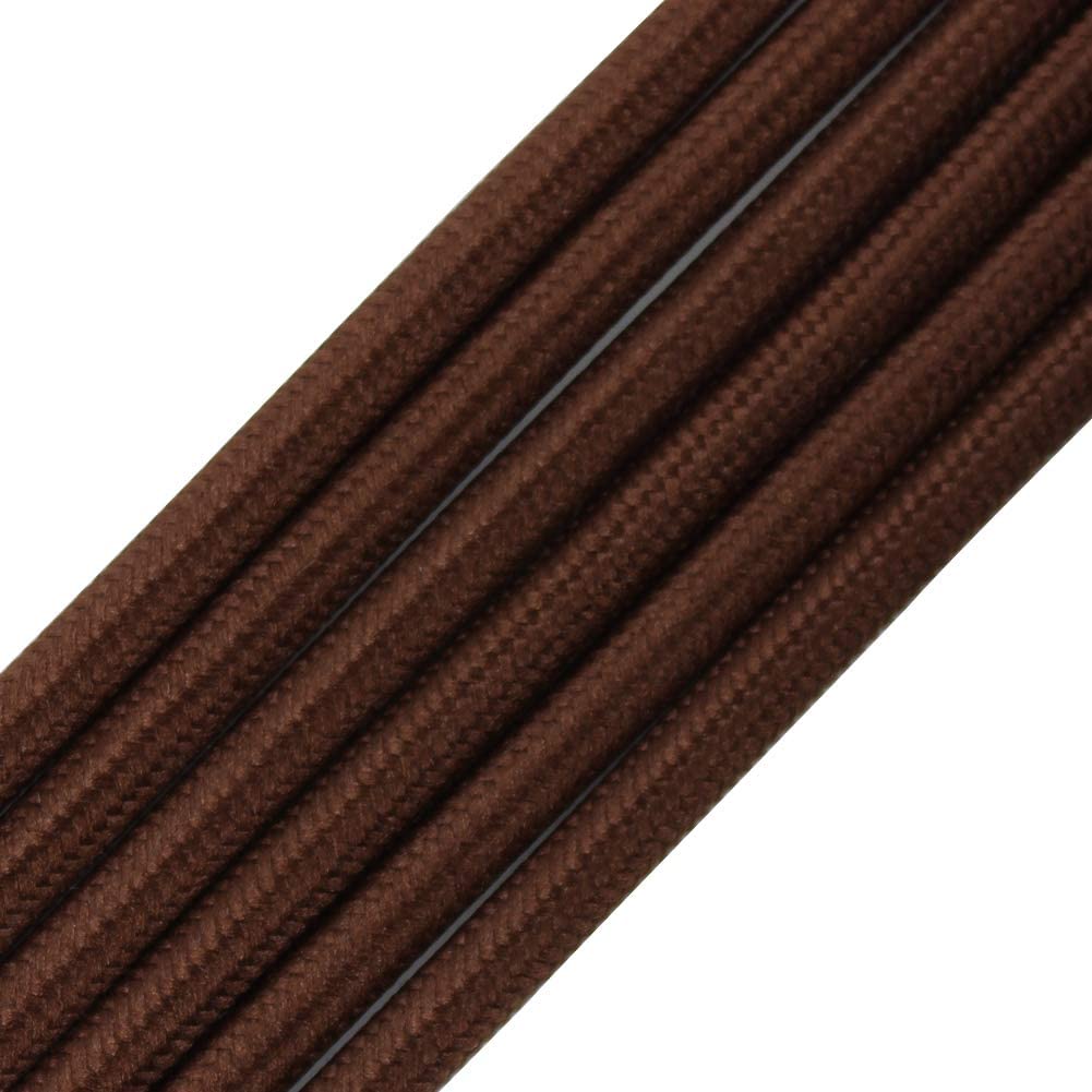 FSliving 10 m/50 m/100 m DIY 2-adriges verdrilltes Kabel, Kabel, gestrickter Draht, Lampenleuchter, verdrillter Draht, doppeladriger Draht, Edison-Retro-Birnendraht