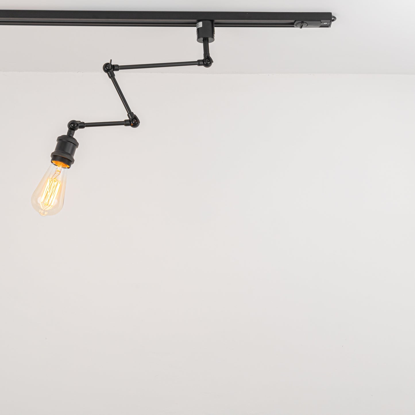 FSLiving ライティングレールライト ダクトレールライト アーム 角度調節可 E26 LED対応 調光対応 レトロ 照明器具