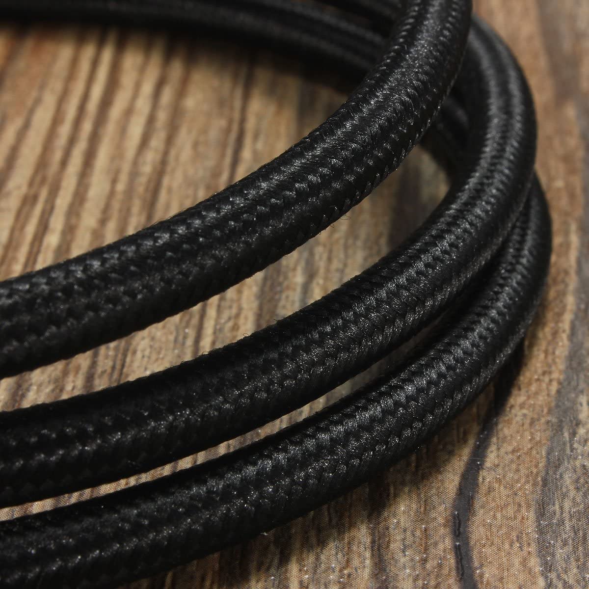 FSliving 10 m/50 m/100 m DIY 2-adriges verdrilltes Kabel, Kabel, gestrickter Draht, Lampenleuchter, verdrillter Draht, doppeladriger Draht, Edison-Retro-Birnendraht