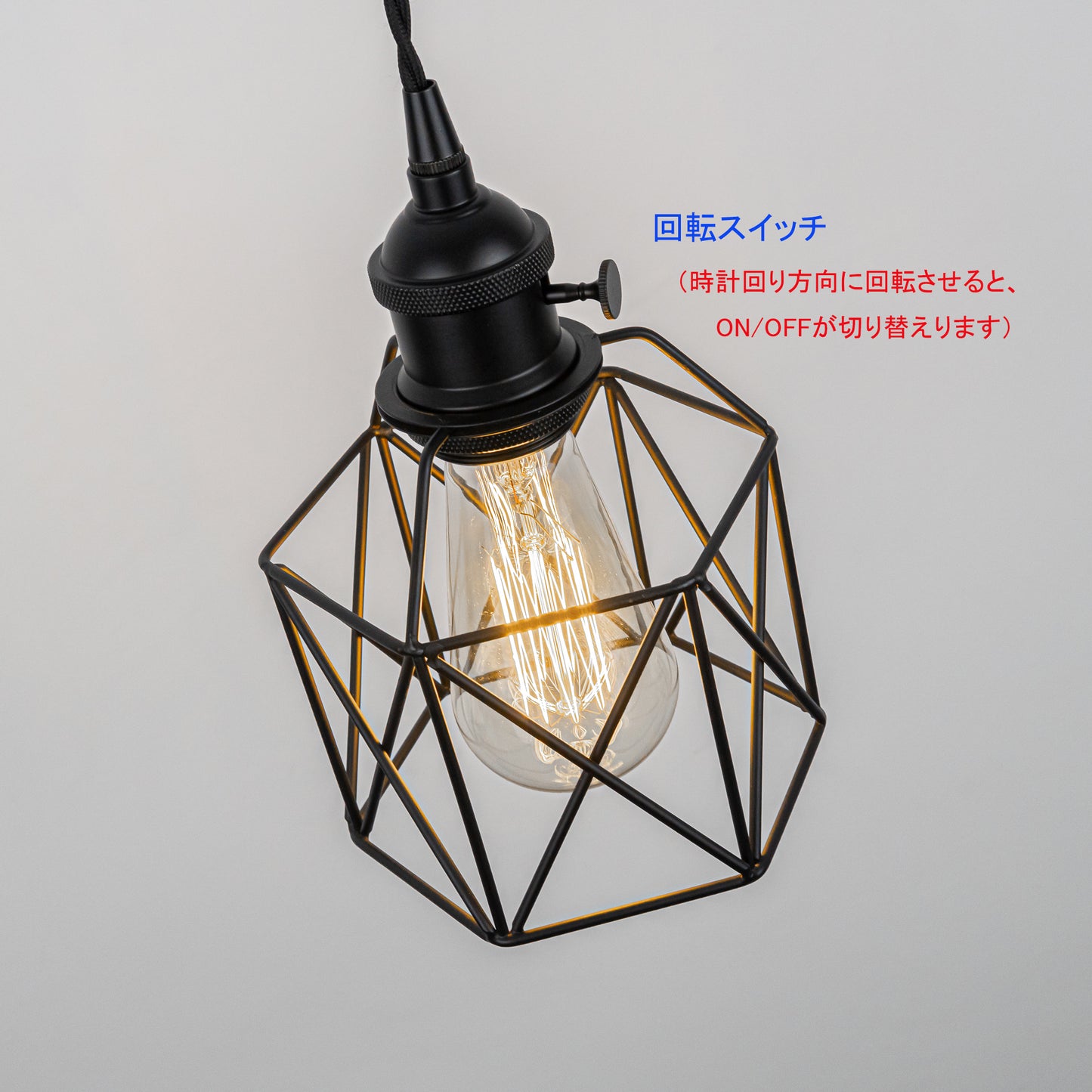 fsliving マットブラック レトロペンダントライト インテリア照明 北欧 ペンダントランプ おしゃれ インテリア用 照明器具 天井照明 吊り下げ ライト E26 キッチン LED 電気 ダクトレールライト