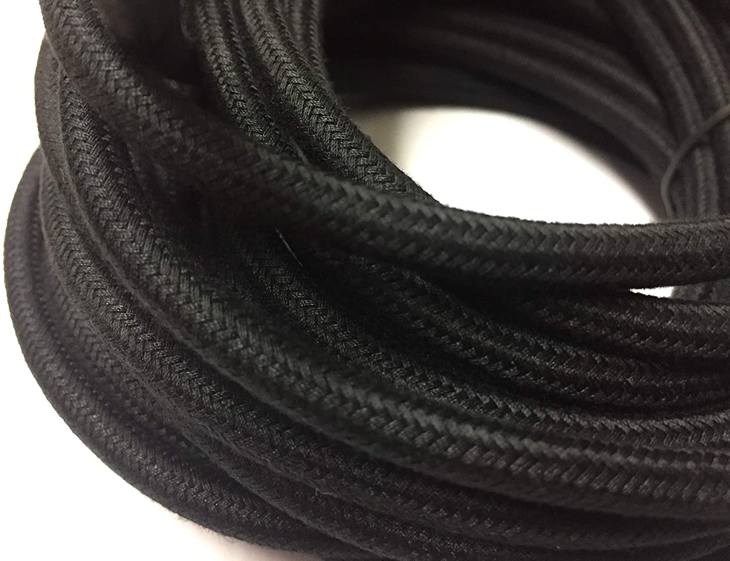 FSliving 10 m/50 m/100 m DIY 2-adriges verdrilltes Kabel, Kabel, gestrickter Draht, Lampenleuchter, verdrillter Draht, doppeladriger Draht, Edison-Retro-Birnendraht