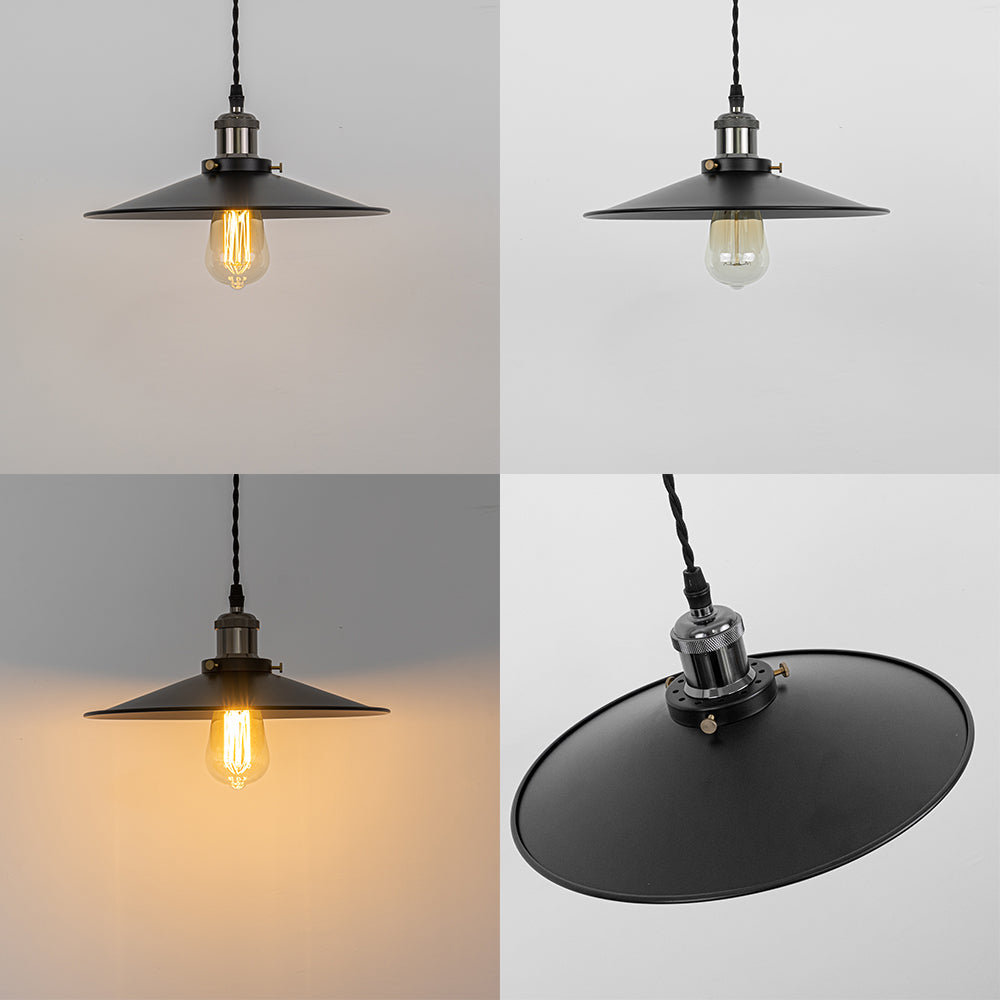 FSLiving ランプ直径30cm シーリングライト レトロペンダントライト インテリア照明 ペンダントランプ 天井照明 新生活 店舗照明