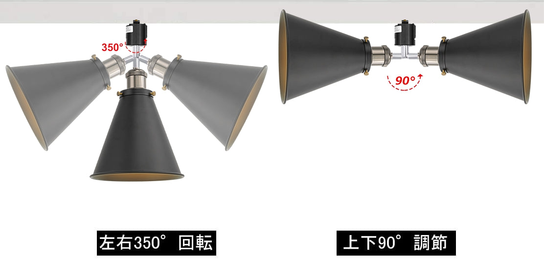 FSLiving スポットライト 配線ダクトレールライト ライティングレール レールライト 天井照明 照明器具 ブラック