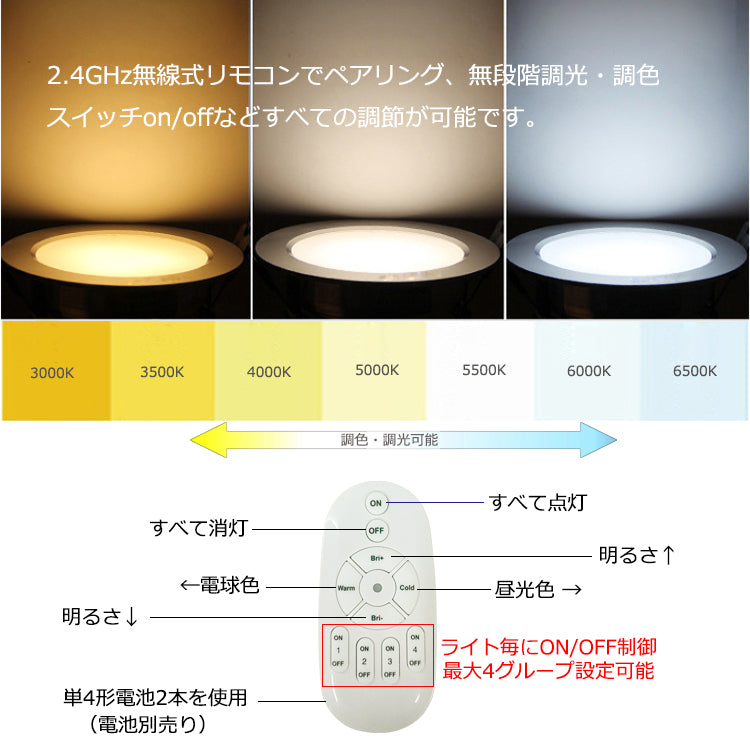 FSLiving ペンダントライト 調光調色可 電球付属 リモコン付き 昼光色・自然色・電球色など3種調整可 スタイリッシュ カバー付き コード収納可能 長さ調整可 LED対応ライト インテリアライト レトロモダンライト レールライト 屋内ライト 客室・玄関用照明ライト