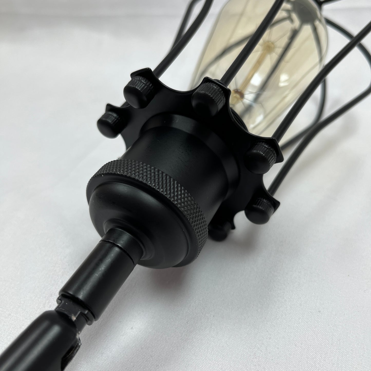 FSLiving マットブラック LEDスポットライトダクトレール用 スポットライトダクトレール用 E26口金 ライティングレール照明器具 照射角度調節可能 レトロソケット