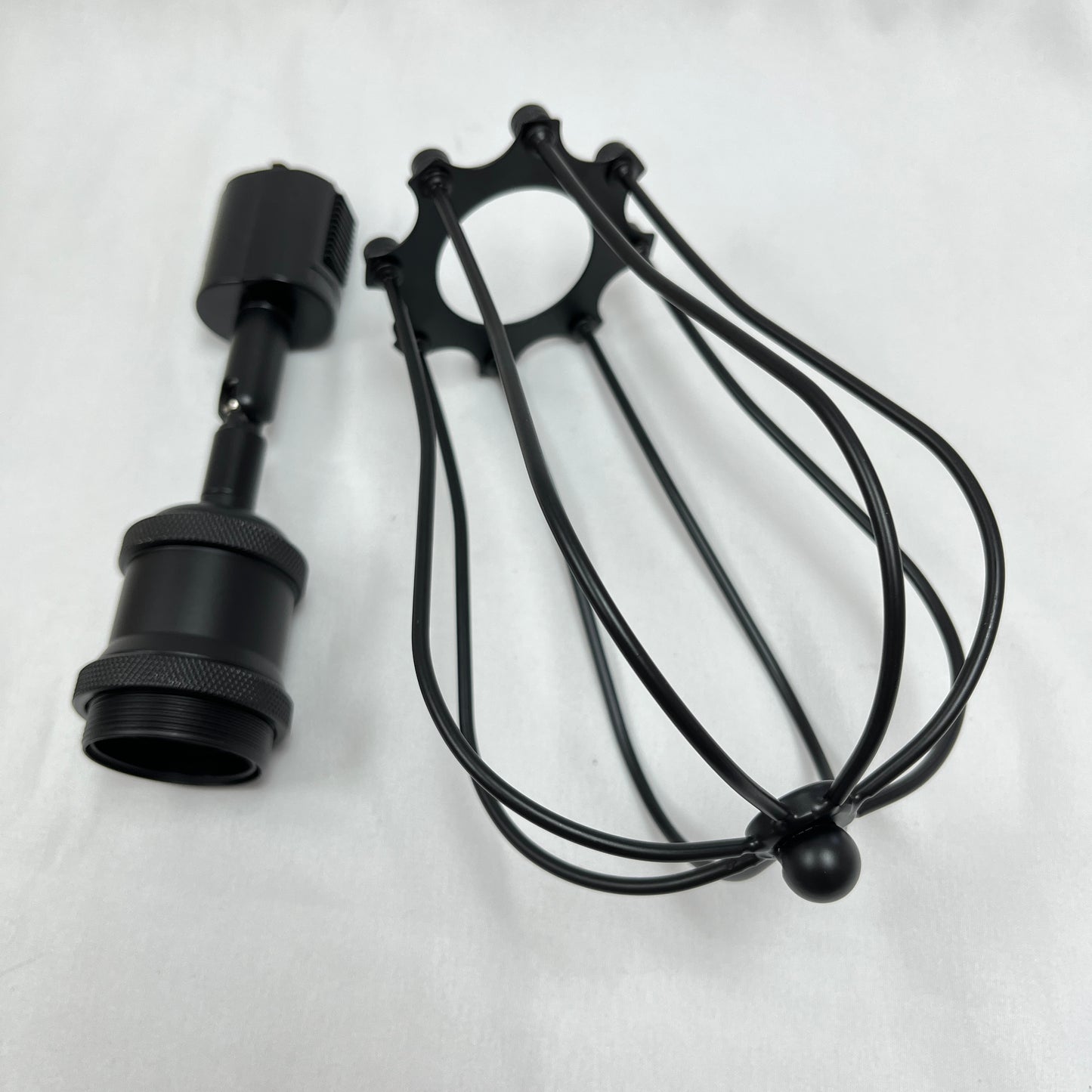 FSLiving マットブラック LEDスポットライトダクトレール用 スポットライトダクトレール用 E26口金 ライティングレール照明器具 照射角度調節可能 レトロソケット