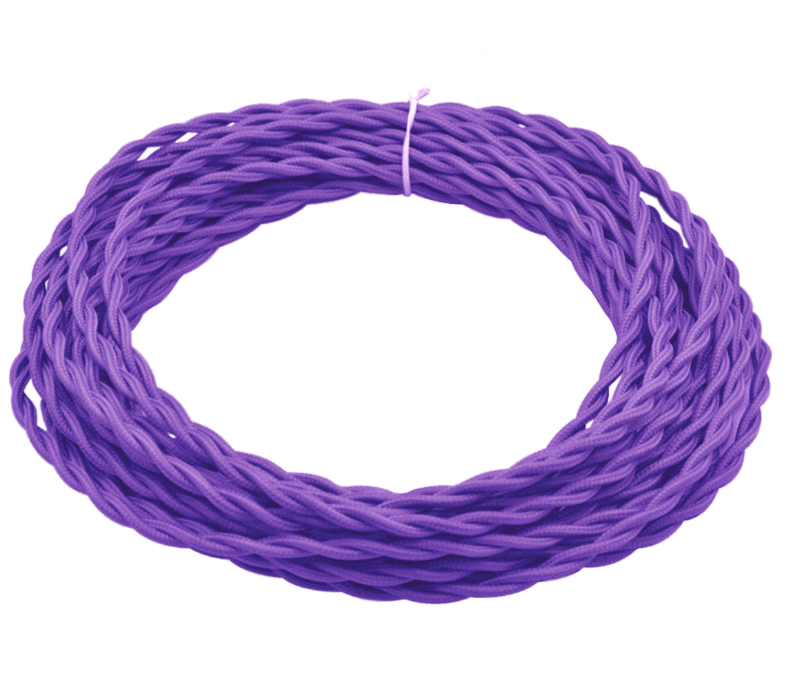 FSliving 10 m/50 m/100 m DIY 2-adriges verdrilltes Kabel, Kabel, gestrickter Draht, Lampenleuchter, verdrillter Draht, doppeladriger Draht, Edison-Retro-Birnendraht