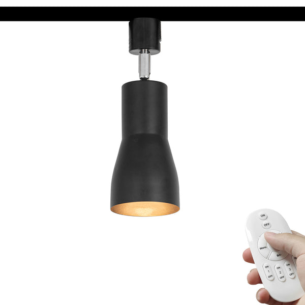 FSLiving 7W (equivalent to 60W) Spotlight with Remote Control, Dimmable, Color Adjustable, Adjustable Angle, LED Lighting Rail Light, Built-in LED Spotlight, Lighting Rail Lighting, Ceiling, Dining Room, Living Room, LED Light Bulb, Adjustable Beam Angle 