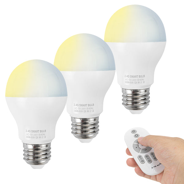 3個セット/6個セット/12個セット リモコン付属 LED電球 リモコン E26 6W（60形相当） LED 電球  調光&調色機能  屋内用