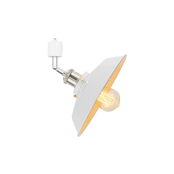 FSLiving LEDスポットライトダクトレール用 スポットライトダクトレール用 E26口金 ライティングレール照明器具 照射角度調節可能 かわいい  ホワイト