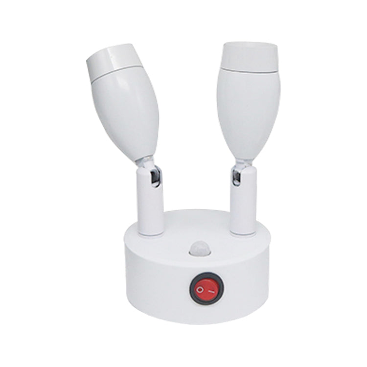 FSLiving Beleuchtungseinheit, 2 Lichter, dimmbar, Mini-Strahler, Schmuckvitrine, Display, Beleuchtungsausrüstung, schwarze Schale, LED-Einheit, Beleuchtungsset, Mini-Pflanzenlicht, LED-Strahler