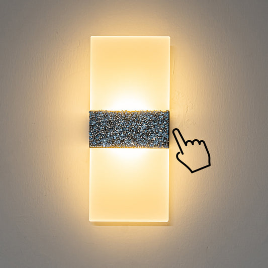 FSLiving 5ｗ電球色 キラキラ LED ブラケットライト ウォールライト  目に優しい 間接照明 卓上ライト ベッドサイドランプ 壁掛けライト 高輝度 省エネ 目に優しい キッチンライトアルミ 屋内照明 ナットライト 授乳ライト 美容院