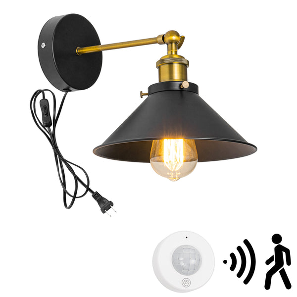 「人より先に、灯り。」分離型 人感センサーライト スマート壁掛けライト コンセント式 工事不要 玄関 廊下 賃貸対応