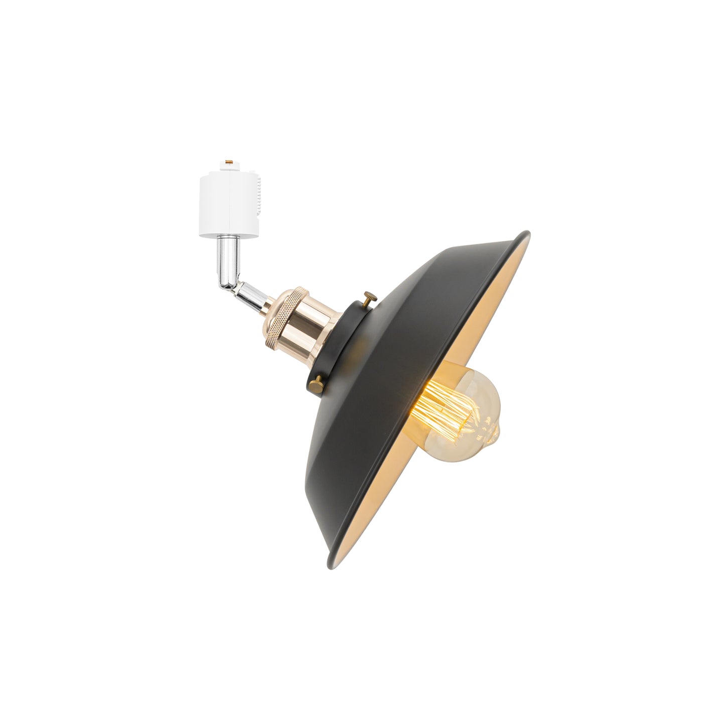 FSLiving LEDスポットライトダクトレール用 スポットライトダクトレール用 E26口金 ライティングレール照明器具 照射角度調節可能 かわいい ブラック
