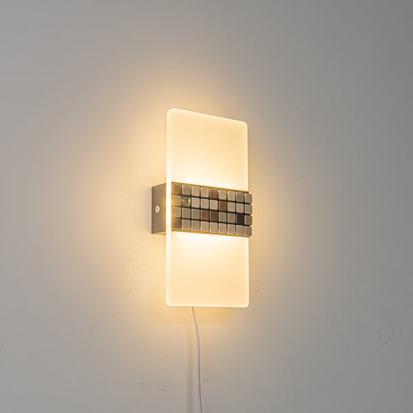 FSLiving 5ｗ電球色 キラキラ LED ブラケットライト ウォールライト コンセント式 工事不要 目に優しい 間接照明 卓上ライト ベッドサイドランプ 壁掛けライト 高輝度 省エネ 目に優しい キッチンライトアルミ 屋内照明 ナットライト 授乳ライト 美容院