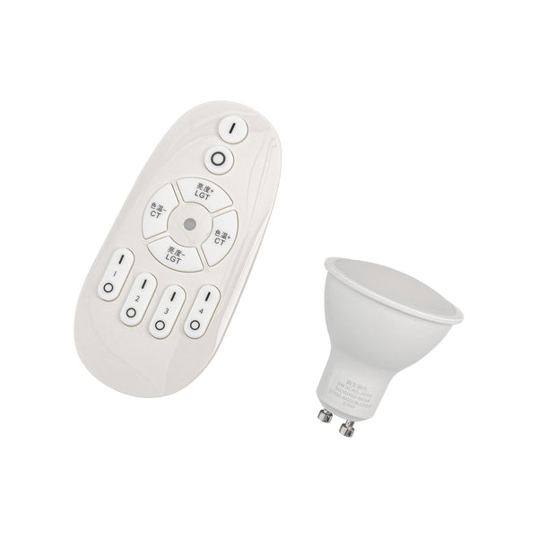 LED電球 スポットライト リモコン GU10  7W LED 電球  調光&調色機能 COB光源 屋内用 壁 天井 展示 撮影