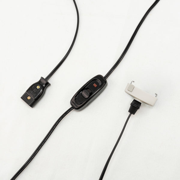 FSLiving 延長コード コンセント 変換コード 照明用電線 引っ掛けシーリングからテーブルに給電 コード3m ON/OFFスイッチ付き