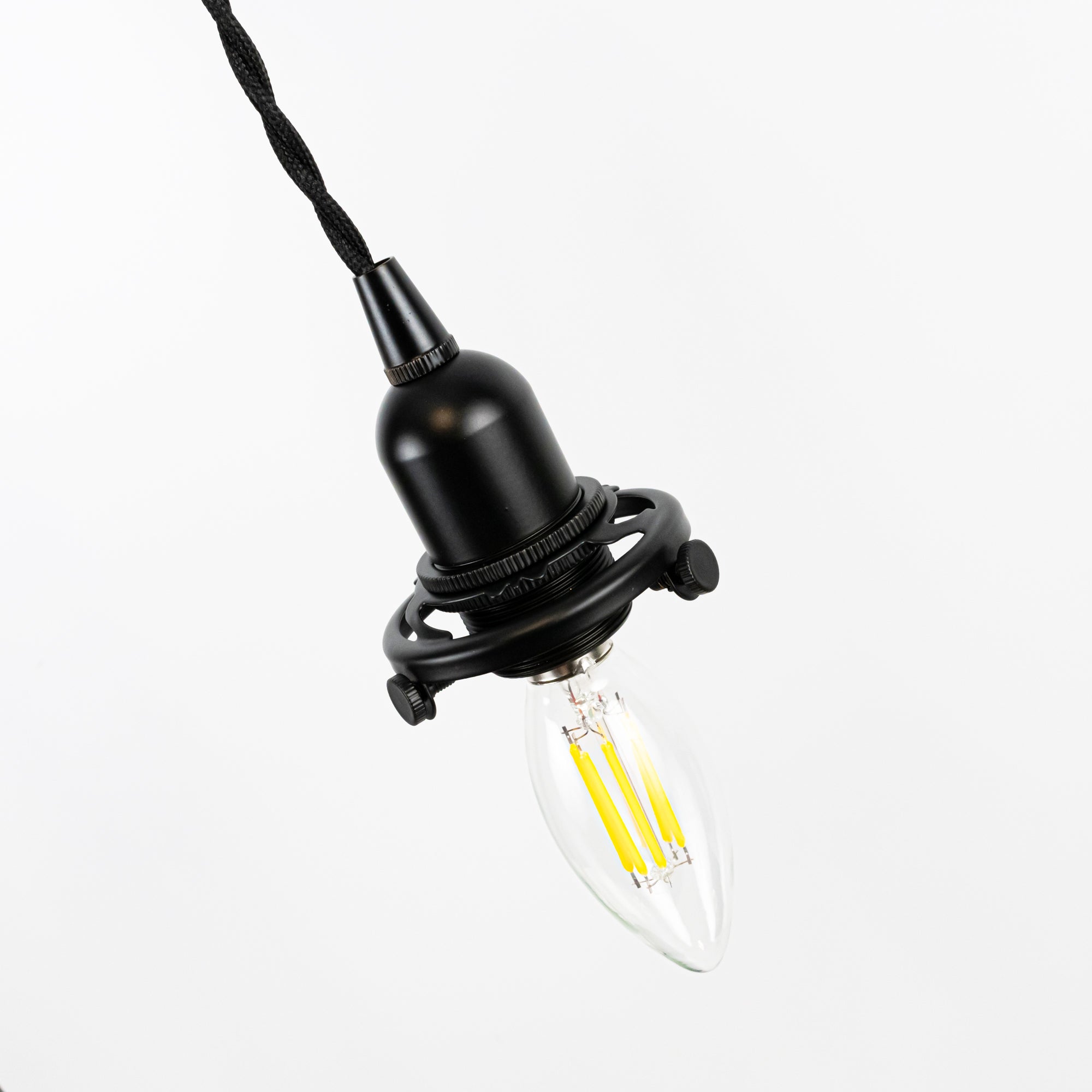 アンティークランプなどに使用するE17電球用の真鍮製ソケットコード(3