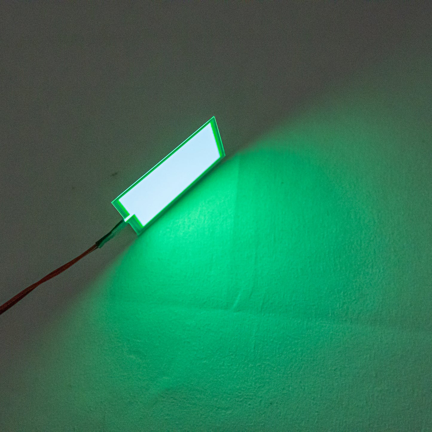 FSLiving EL照明 有機EL照明パネル 5CM*5CM DIY ELシート ゲーム機バックライト化 クリスマス パーティー デコレーション 3V 電池式 緑