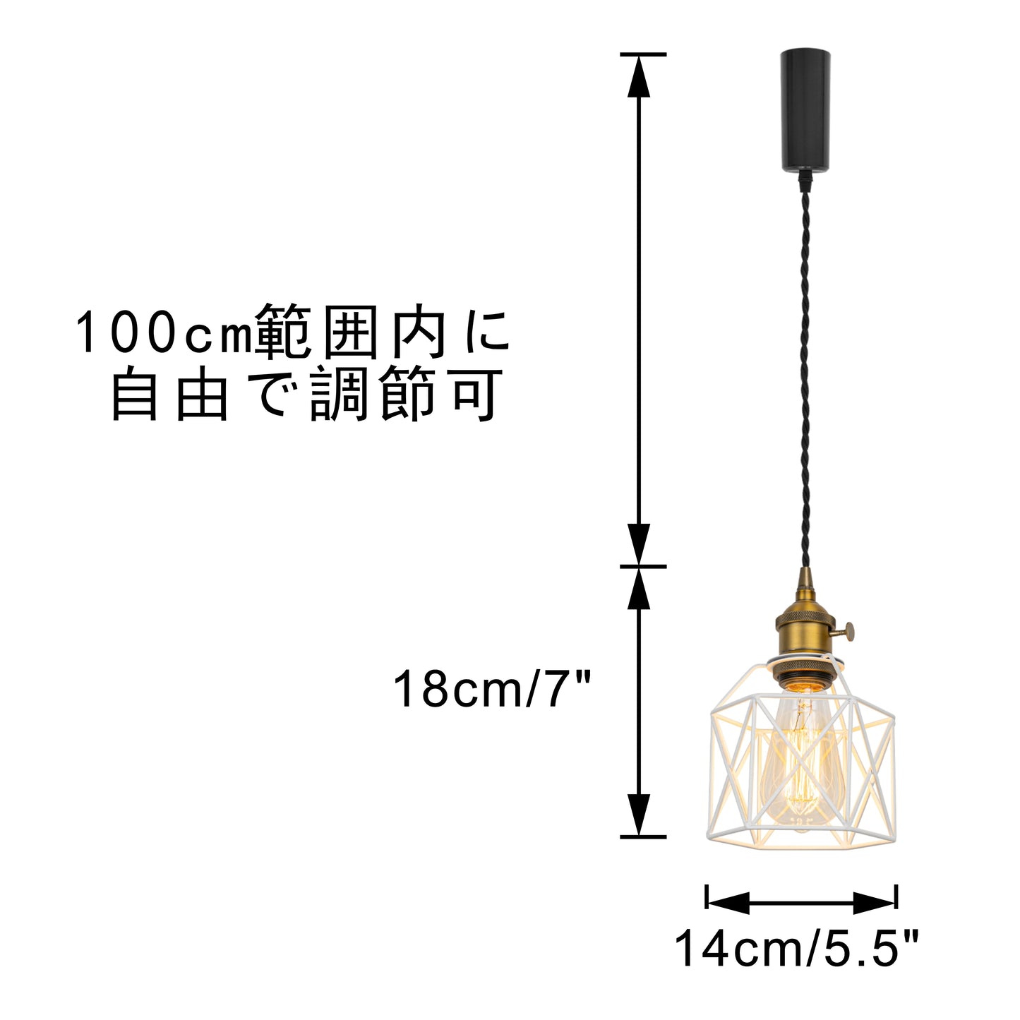 FSLIVING Duct Rail Type with Cord Storage Cup Adjustable Length Freely with Switch Retro 1 Light Pendant Interior Lighting Cafe LED Bulb Compatible Light Socket Lighting Rail Light E26