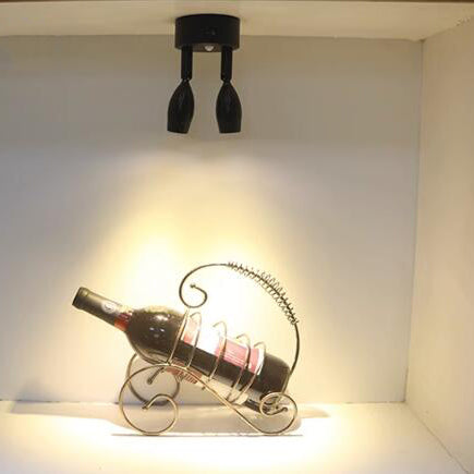 FSLiving 発光ユニット  2灯式  センサー ミニスポットライト ジュエリー ショーケース ディスプレイ 照明器具 LEDユニット 電飾キット ミニ植物ライト LEDスポットライト 展示ライト