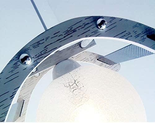 fsliving ランプシェード ガラス　ガラスカバー　雪花 照明ガード レトロ 交換用 クリエイティブ　ペンダントランプシェード　 照明 シェードのみ 内ネジ式　モダン