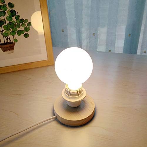 KIVEN 照明 灯具のみ LED対応 スイッチ付き ルミティーク テーブルランプテール ホワイト ウッド ランプ台座 おしゃれ 和室 トイレ インテリア 裸電球 電球照明
