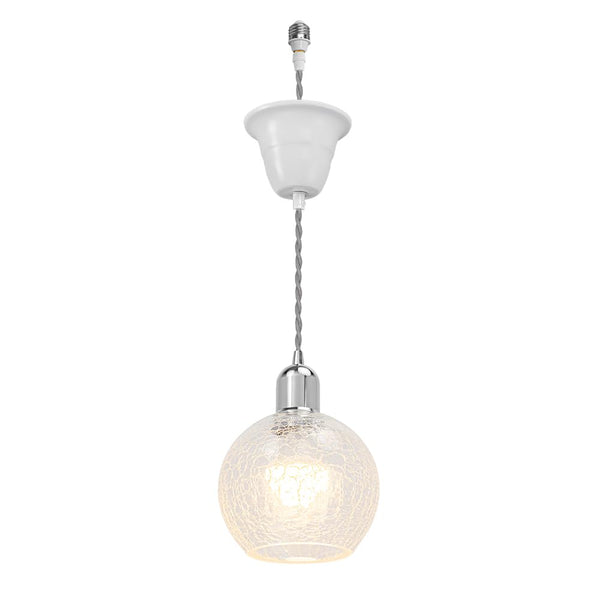 FSLiving E26プラグ 賃貸対応 ダウンライト用ペンダントライト ダウンライトをペンダントライトに変更 レトロ 雰囲気変え 収納カバー付き コード長さを調節可 賃貸照明 E26口金　 電球別売り シルバーソケット