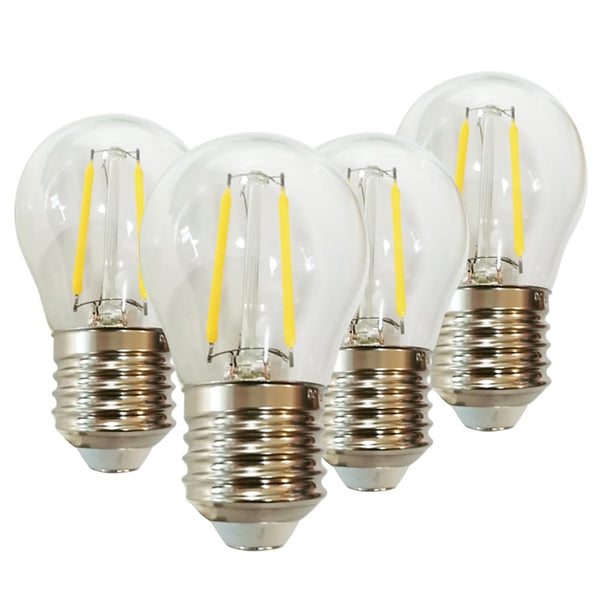 FSLiving 4個入 DC 3.7ボルト 2700k 3W LED フィラメント ST64 電球 E26 ミディアムベース ランプ 低いボルテージ ボート ソーラー レトロ エジソン 調光対応