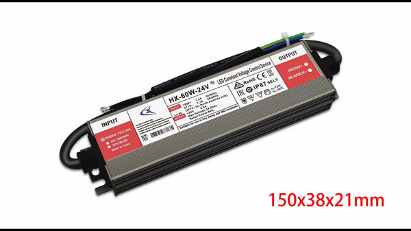 防水タイプ 電源トランス DC24V電源ドライバー 電源装置 直流電源変換器 LEDスクリーンストリップライト 電設用部品 資材 24V 5A ACアダプター AC100V-DC24V メタル製