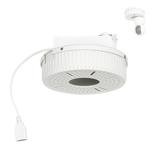 FSLiving 収納用品 固定用部品 撮影設備/ CCTVカメラを固定可 コード収納用可 ダクトレール式 type-cコード付き 撮影設備/ CCTVカメラに給電可 ダクトレールに固定用 自宅 店舗 ライティングレー用