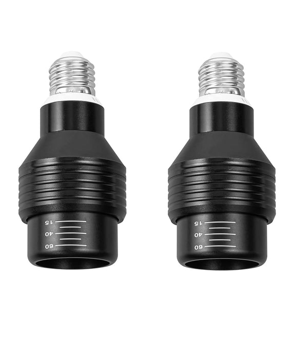 FSLIVING 2個セット 植物育成ライト 配光角度調節可 ブラック本体 電球色 E26電球 7W 観葉植物 水耕栽培