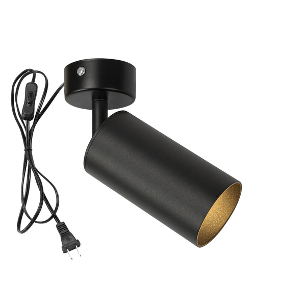 FSLiving スポットライトダクトレール用 5W 電球色 LEDスポットライトダクトレール用 ライティングレール照明器具 照射角度調節 マットブラック