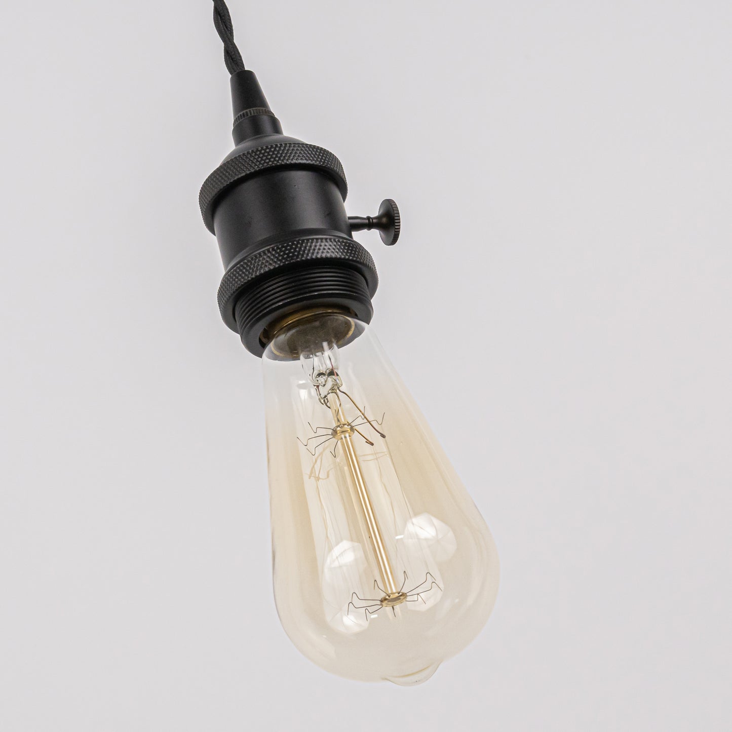 FSLIVING 3個パック 回転スイッチ レトロ １灯ペンダント スイッチ付き  インテリア照明 カフェ LED電球対応