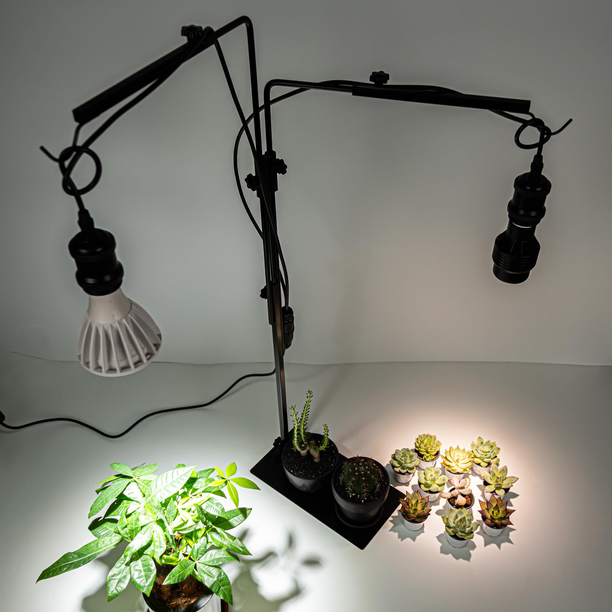 FSLIVING 植物育成スタンド 2灯 角度調節可 成長促進 育成適合