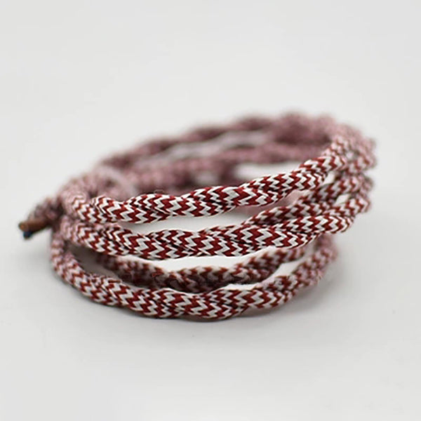 FSLIVING 10メートル ツイストコード 丸打コード DIY 2ココード 配線 コード 電線 ケーブル ニット線 耐熱絶縁電線 編組生地ワイヤー PJ0943R-10M