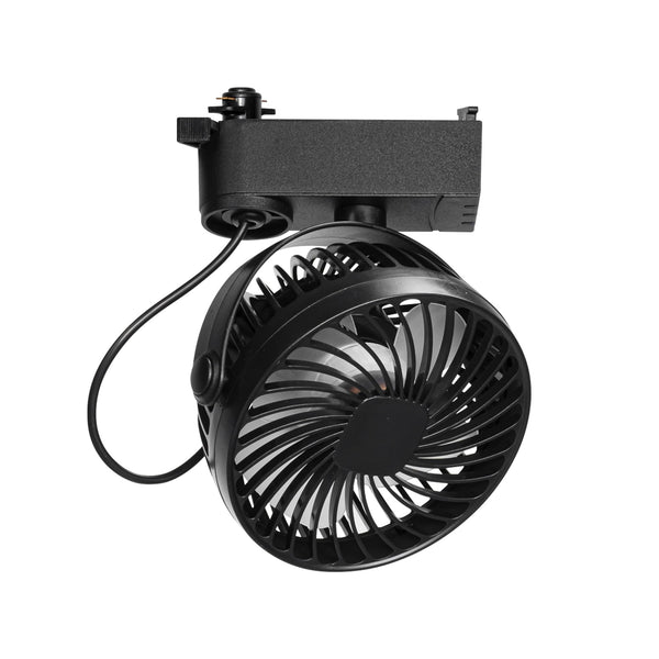 FSLiving ダクトレール用 扇風機 送風機 空気循環 換気 植物育成 角度調節 オフィス リビング キッチン トイレ 賃貸対応