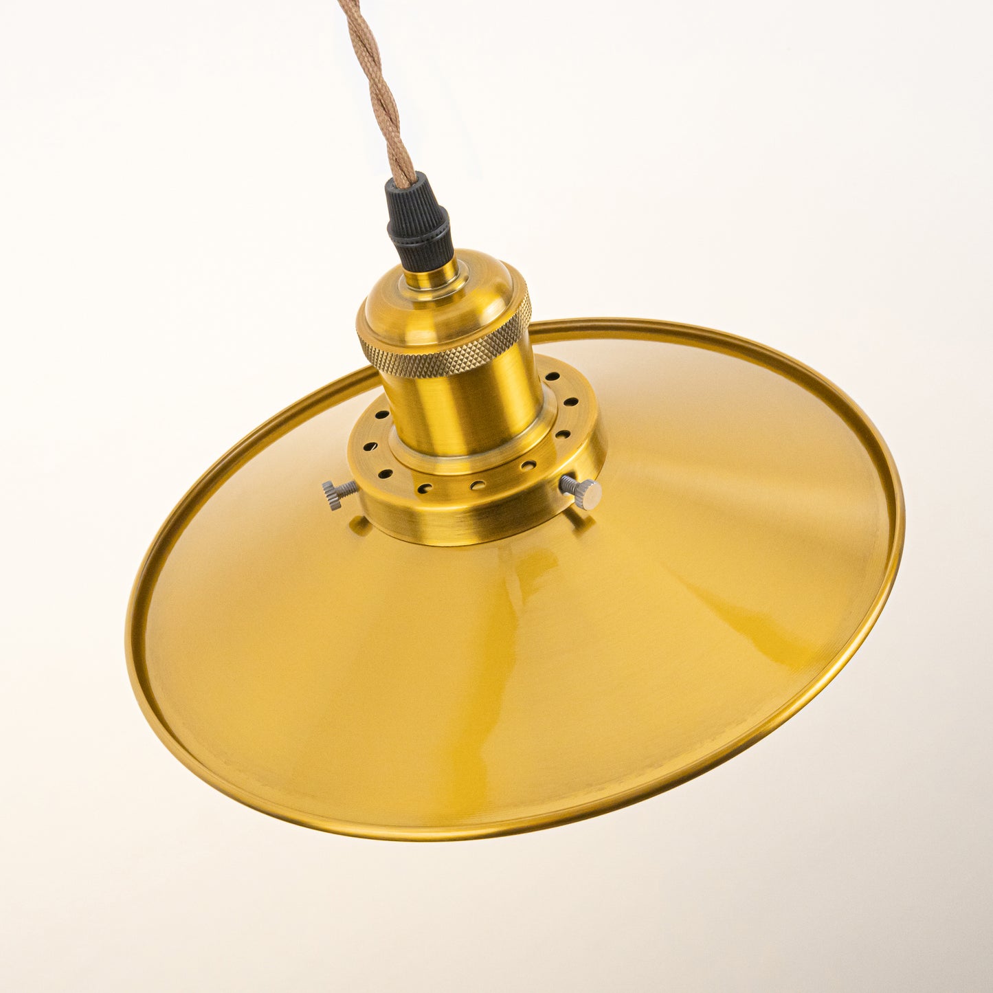 FSLiving ゴールド ペンダントライト コンセント式  調光スイッチ付き レトロペンダント 工事不要 賃貸照明 コード長さ4.5m