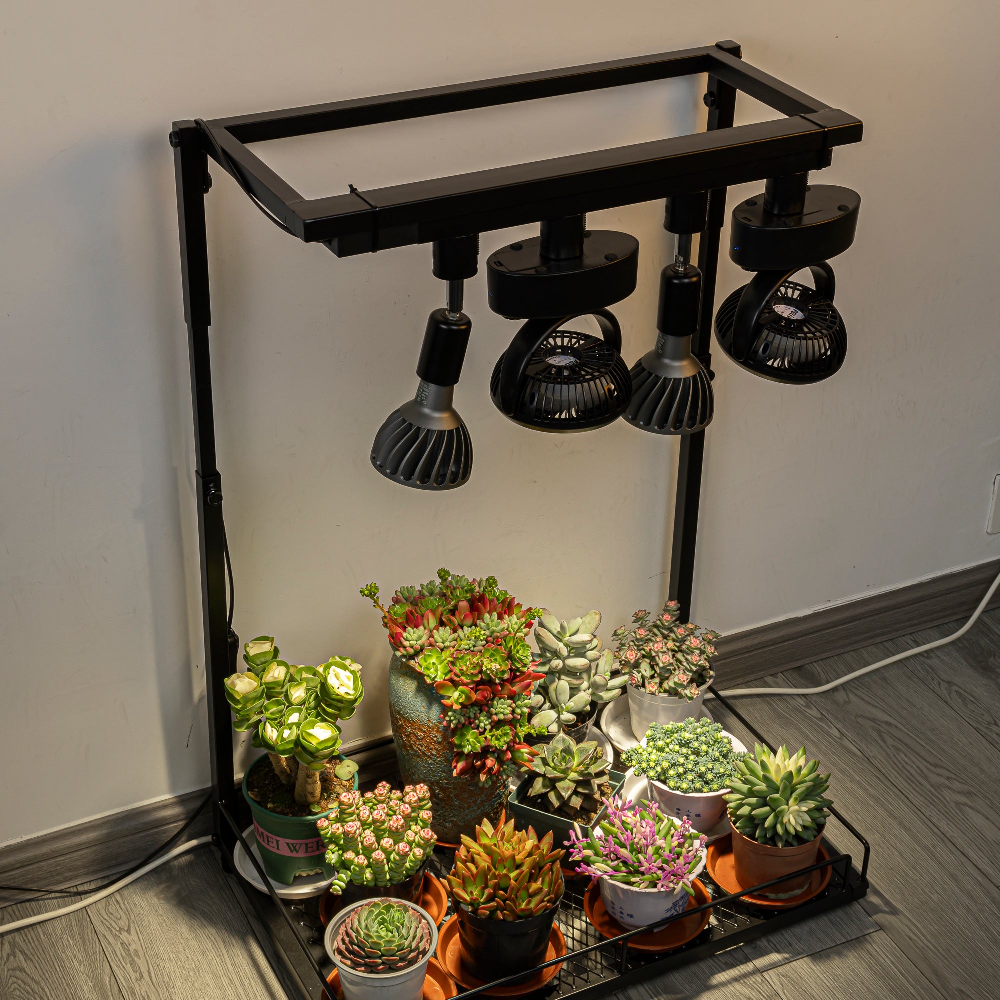 観葉植物用サーキュレーター&ダクトレ－ル照明器具 Amazon | FSLIVING 送風機 植物用サーキュレーター ダクトレール