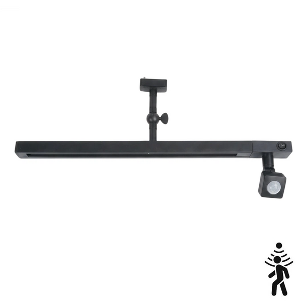FSLiving 人感センサー付き ダクトレール 50cm 工事不要 引掛シーリング E26 変換アダプター 自動点灯 ライティングレール 賃貸対応 ファン Spot照明設置可