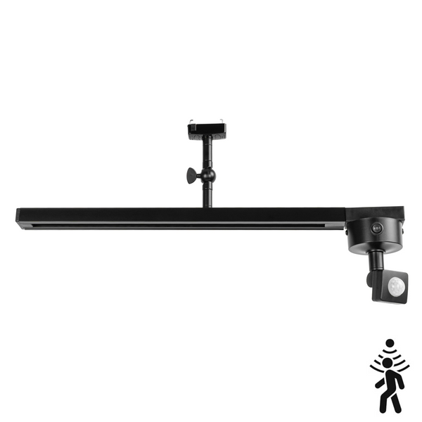 FSLiving 人感センサー付き ダクトレール 50cm 工事不要 引掛シーリング E26 変換アダプター 自動点灯 ライティングレール 賃貸対応 ファン Spot照明設置可