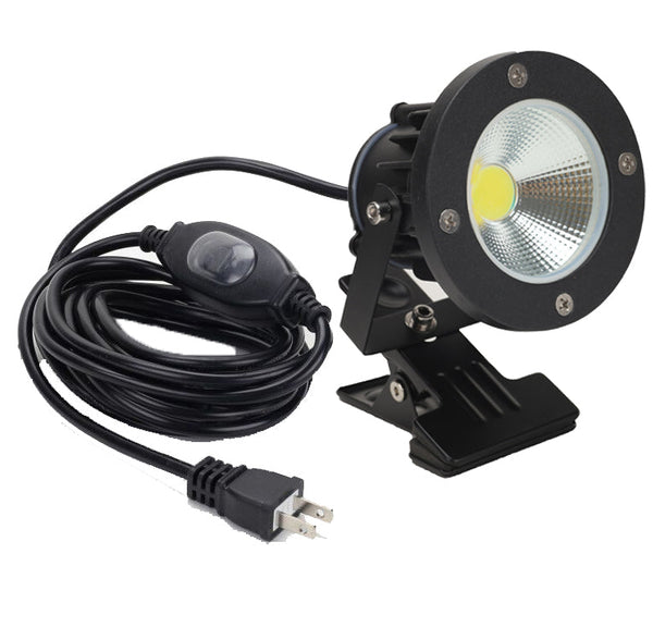 FSLiving 看板用 黒板用照明【防雨型/屋外対応/防水スイッチ付き】電球色 2700K LEDクリップライト ピッコロライト コード長10m LED クリップライト 防雨型クリップライト LEDライト 電気スタンド