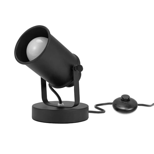 FSLiving フロアライト スポットライト スポット照明器具 ブラック レトロ フットスイッチ 展示ライト 間接照明 ブラケットライト 飾りライト E26 電球別売り