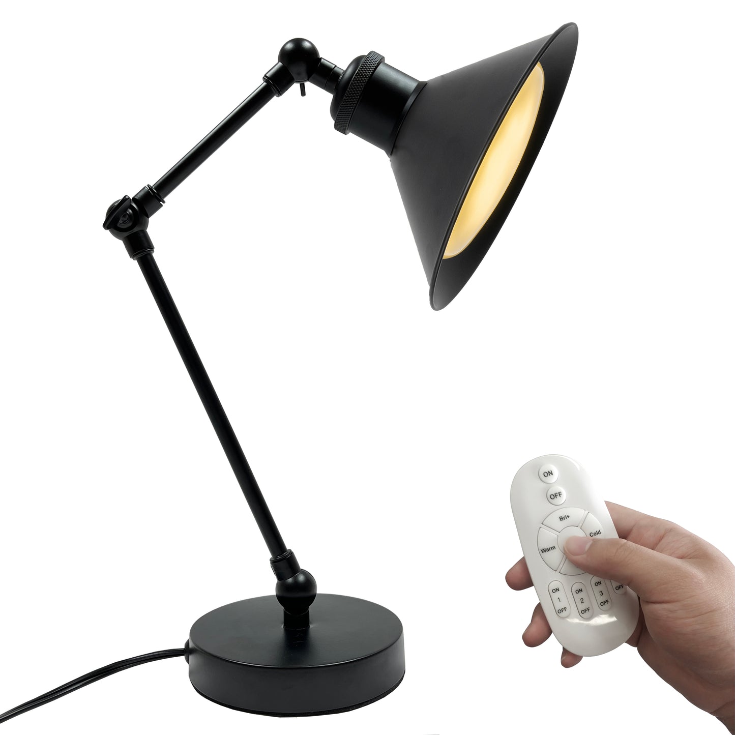 FSLiving Tischlampe Dimmbar mit Dimmschalter Retro Braunes Kabel Steam Antik Tischlampe Schreibtischlampe Schreibtischlampe Separat erhältlich (Iron Style)
